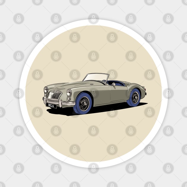 MGA Roadster in grey Magnet by Webazoot